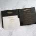Transparent  Acrylic Invitation Card With Hard Cover Black Invitation Card